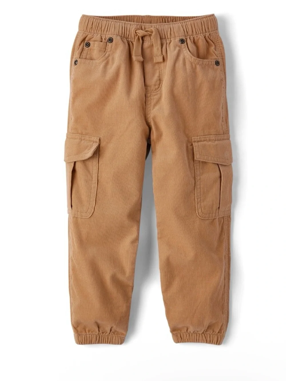 Gymboree Boys ‘Little Snowflake’ Tan Corduroy Pull-On Cargo Joggers Size 5